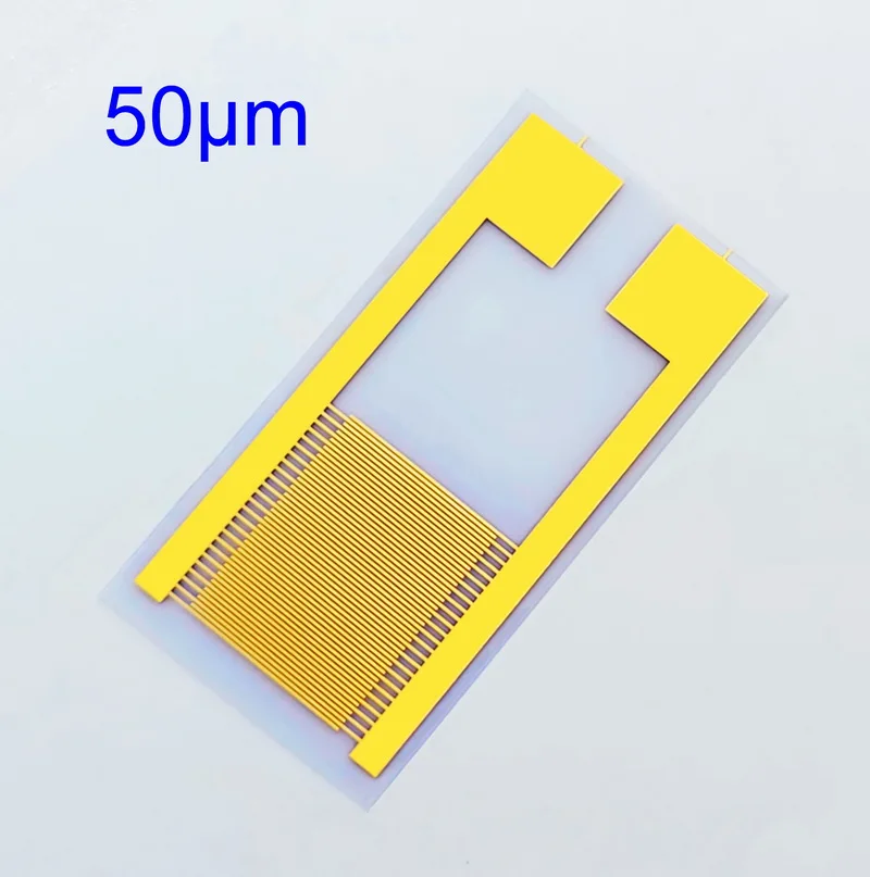 50 micron flexible PET large interdigitizer biogas humidity sensor is easy to operate