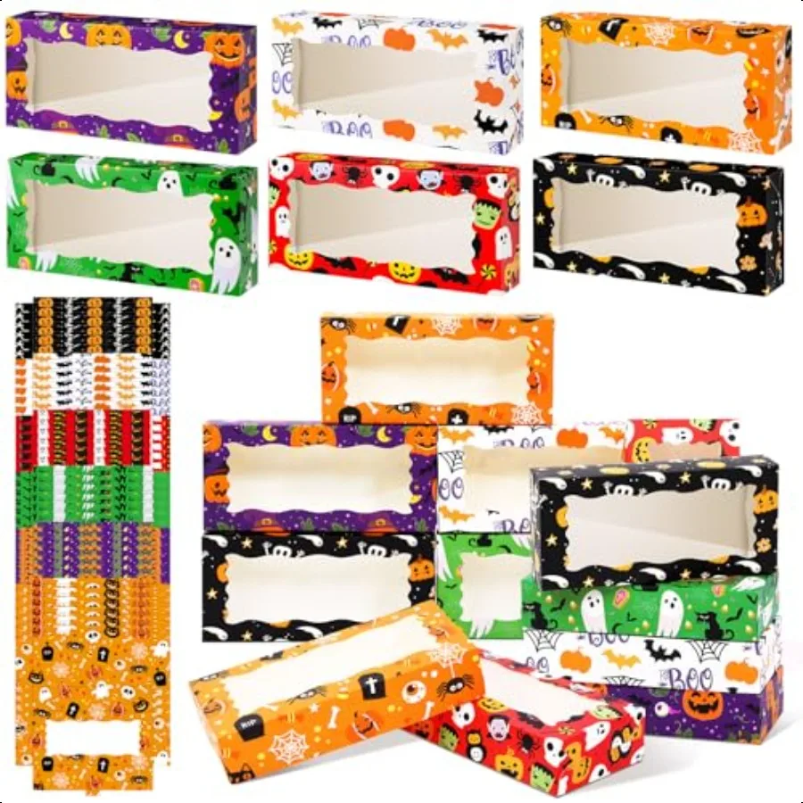 36-scatole-di-halloween-con-finestra-12-x-55-x-25-pollici-scatole-da-forno-di-halloween-scatole-per-dolcetti-con-finestra-per-ciambelle-cupcake-ca