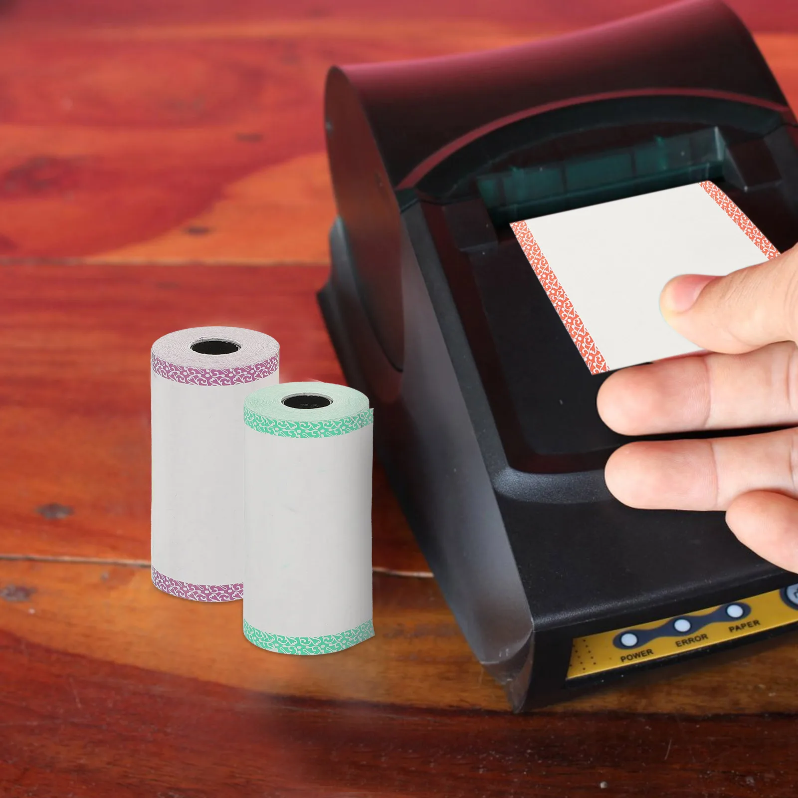 3 Rolls Printable Thermal Paper Roll Checkout Counter Replacement Crisp Image Long-Lasting Performance Till Paper Roll for Cash