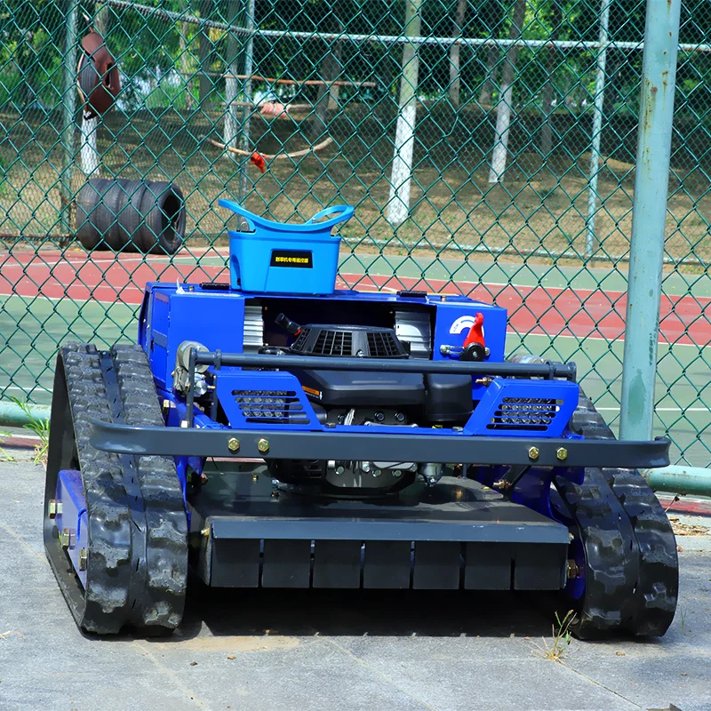 Customized Factory Direct Supply 550mm Track-Type Remote Control Lawn Mower 224cc Wireless Zero-Turn Robot