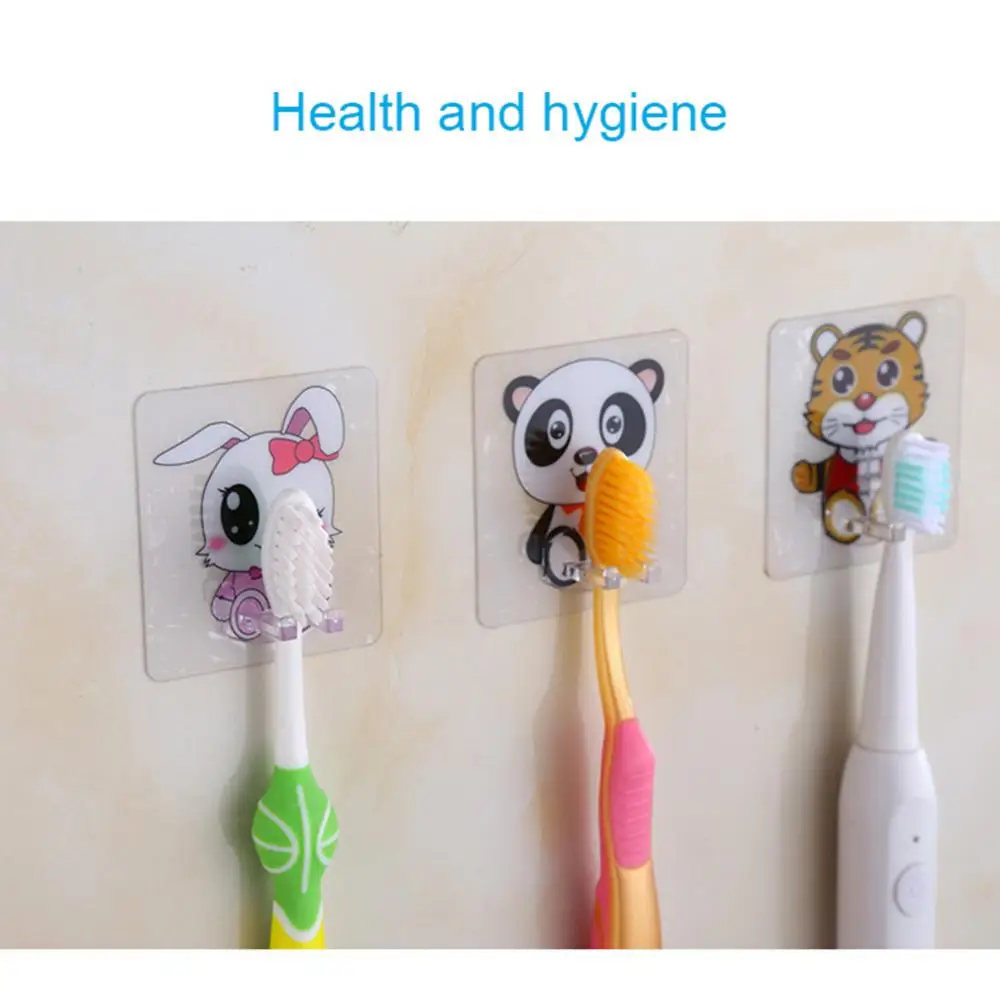 1/3/5/10/15PCS Toothbrush Stand Durable Multi-functional Bathroom Supplies Toothbrush Cover Wall-mounted Punch-free Razor Holder