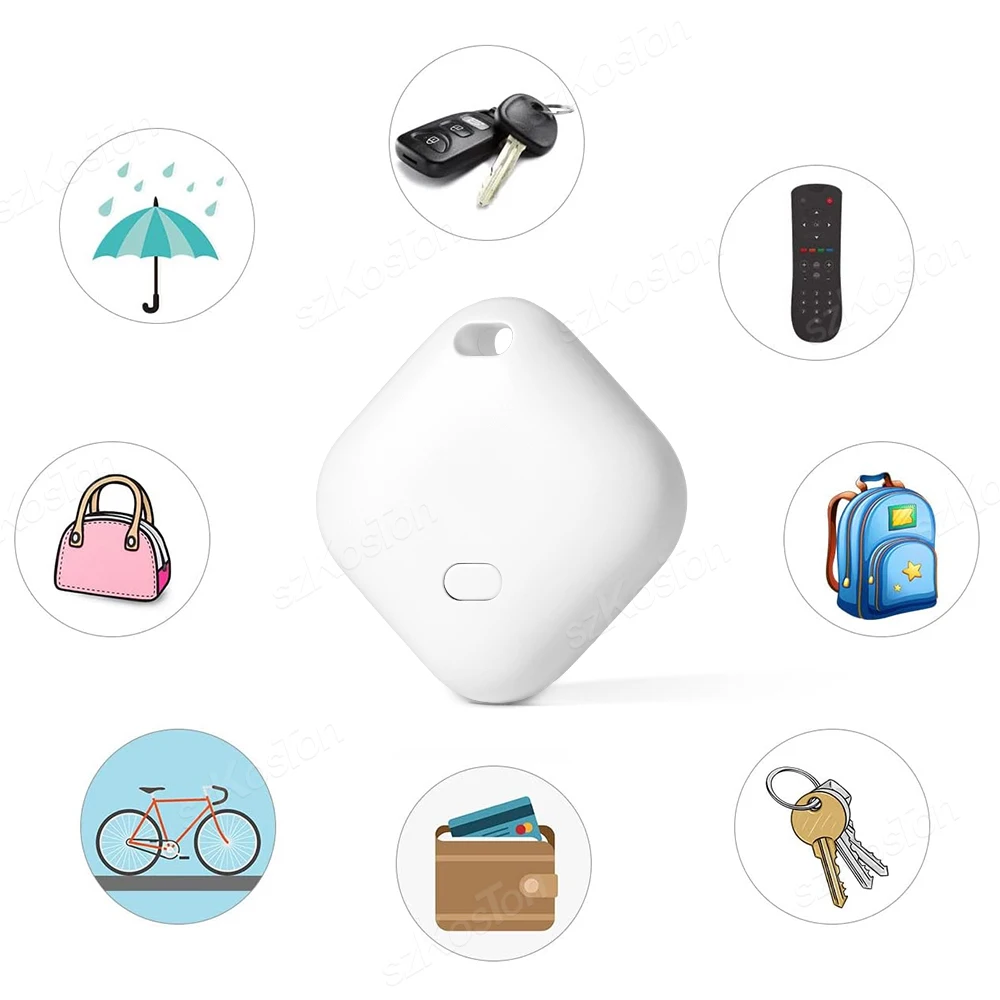 Smart Mini Locator Works With Apple Find My App Tracker And Keys Finder For Lost Keys Pets Bags Wallets Luggage Only For IOS