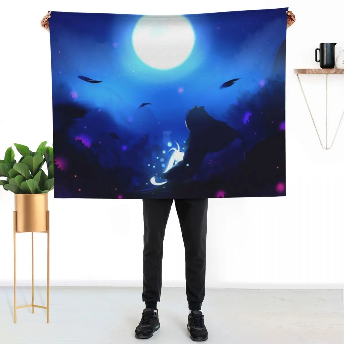 

Ori, Naru and The Moon Throw Blanket Warm Comfortable Blanket Gift for Parents Friends