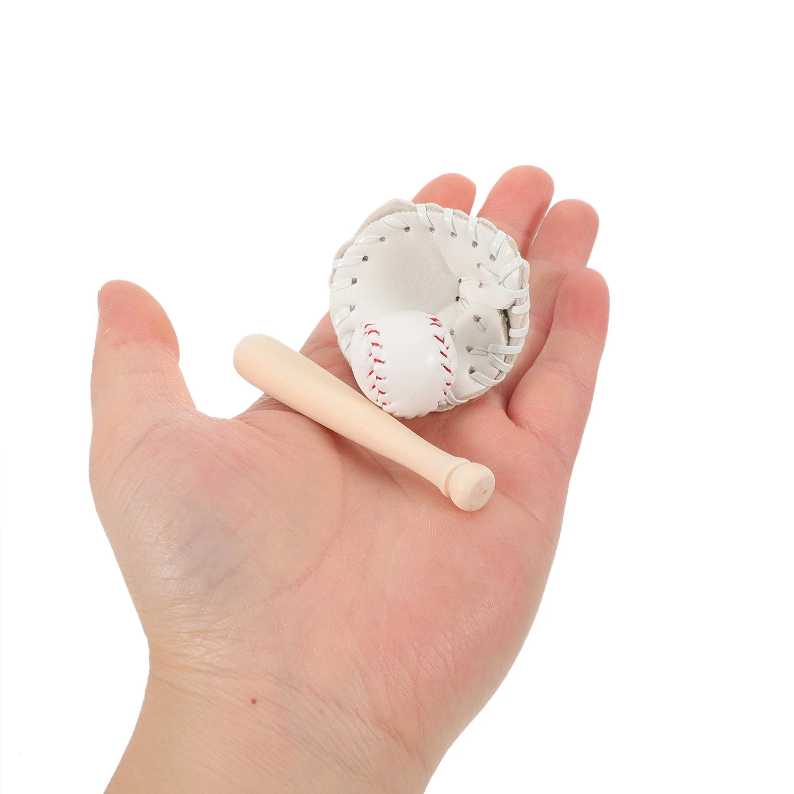 

2 комплекта мини-бейсбольной подвески с детальным миниатюрным спортивным инвентарьем для кукольного домика, аксессуары, сказочный сад, декоративная витрина