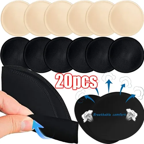 Imagen 2 del producto Almohadillas de esponja suave para sujetador de realce para mujer, inserciones invisibles, potenciadores de senos deportivos extraíbles, accesorios para copa de pecho, 2/20 piezas