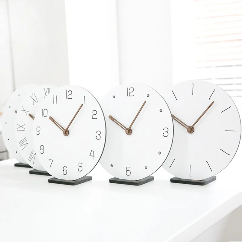 

Modern simple clock Home living room wall decoration Nordic wall clock Silent desktop clock