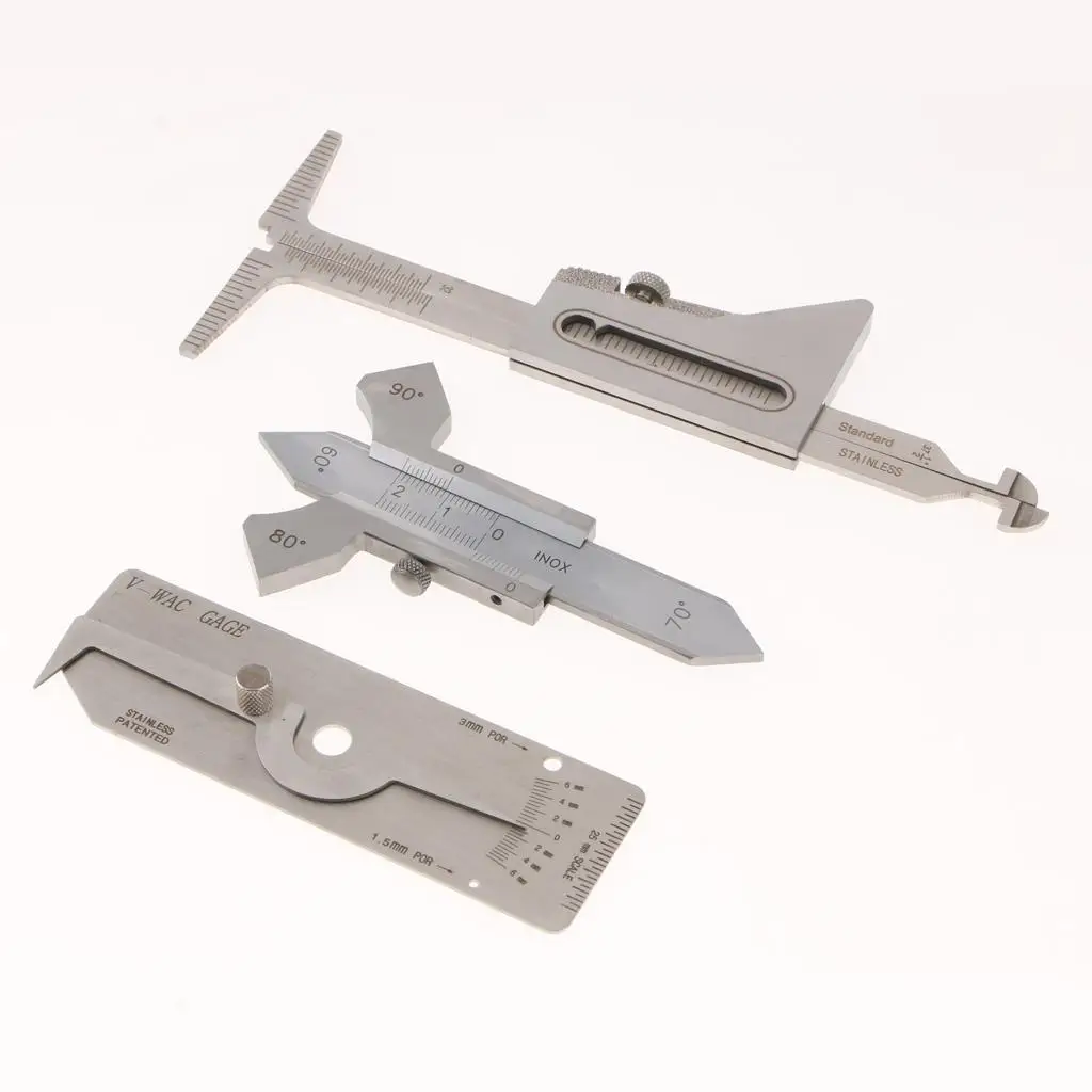Professional Welding Inspection Gauge Kit Adjustable Fillet and Biting Edge Gage for Pressure Vessel Work