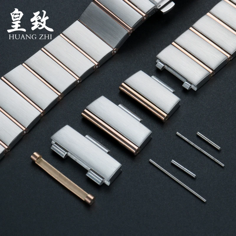 For Omega Watch Accessories Constellation Double Eagle Stainless Steel Watch Strap Section Extension Precision Steel Watch band