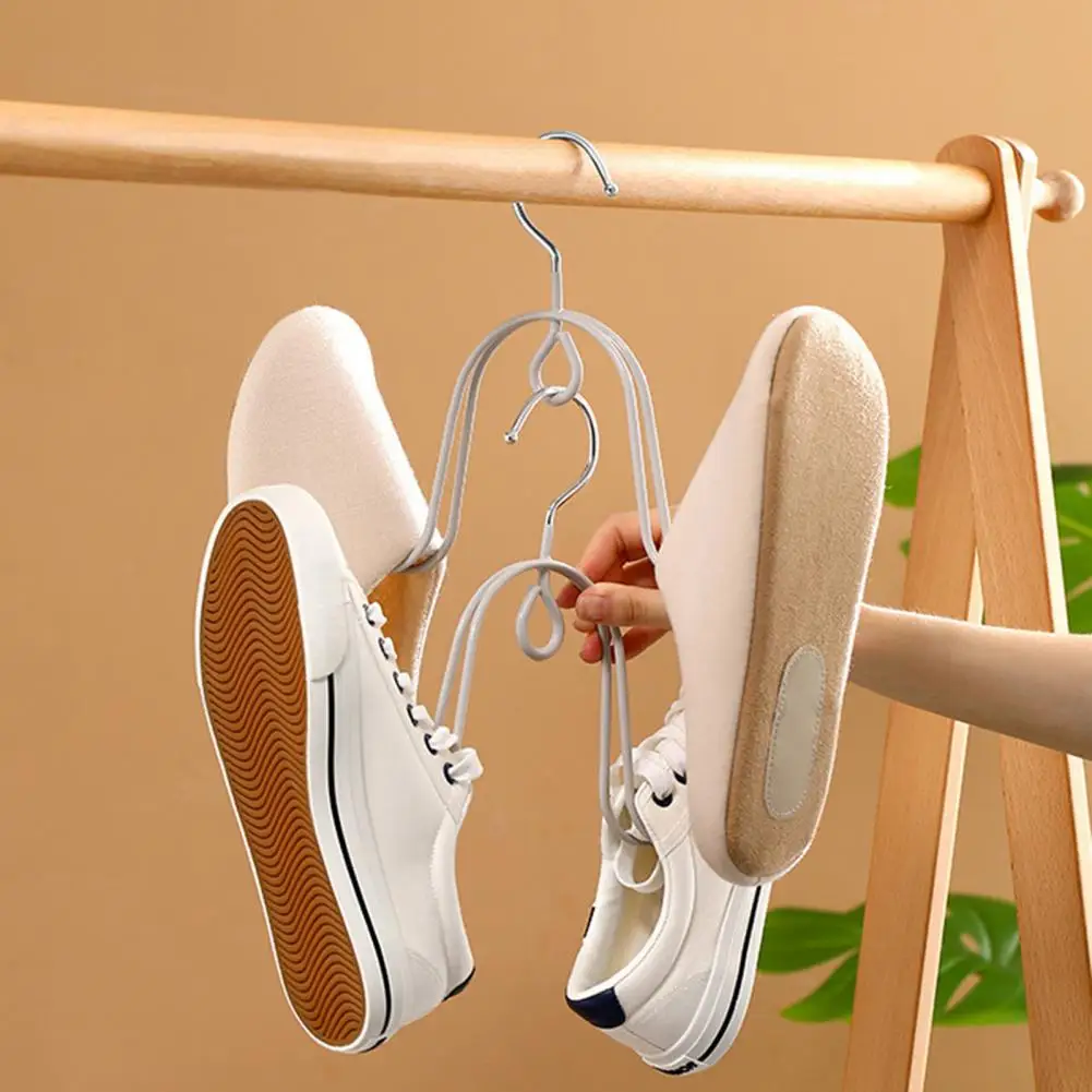 

Double-strand Hook Shoe Rack Shoe Rack for Wardrobe Efficient Shoe Storage Solutions Double Hook Drying Racks for Bedroom