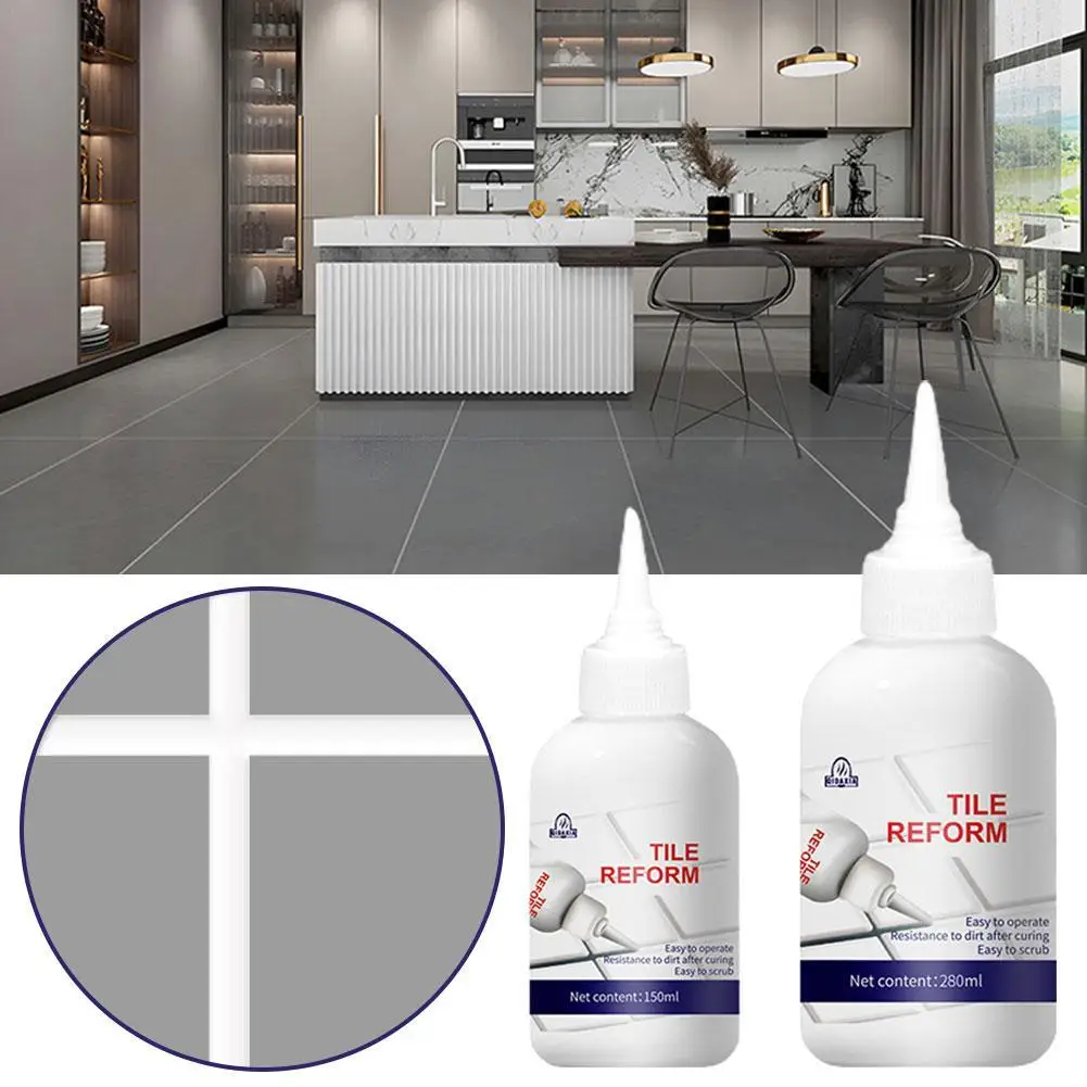 150/280ML Tile Refill Agent Grouting Fill Tile Glue Sealer Repair Porcelain Ceramic Glue Floor Fillin Beauty Sewing Agen