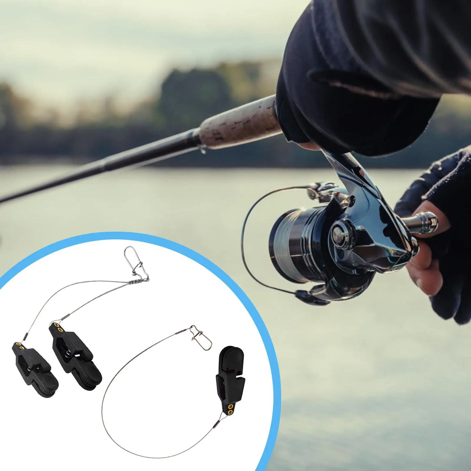 equipamento-de-artes-de-pesca-clipe-de-liberacao-de-peso-aperto-forte-para-plaina-varas-de-corrico-e-acessorios