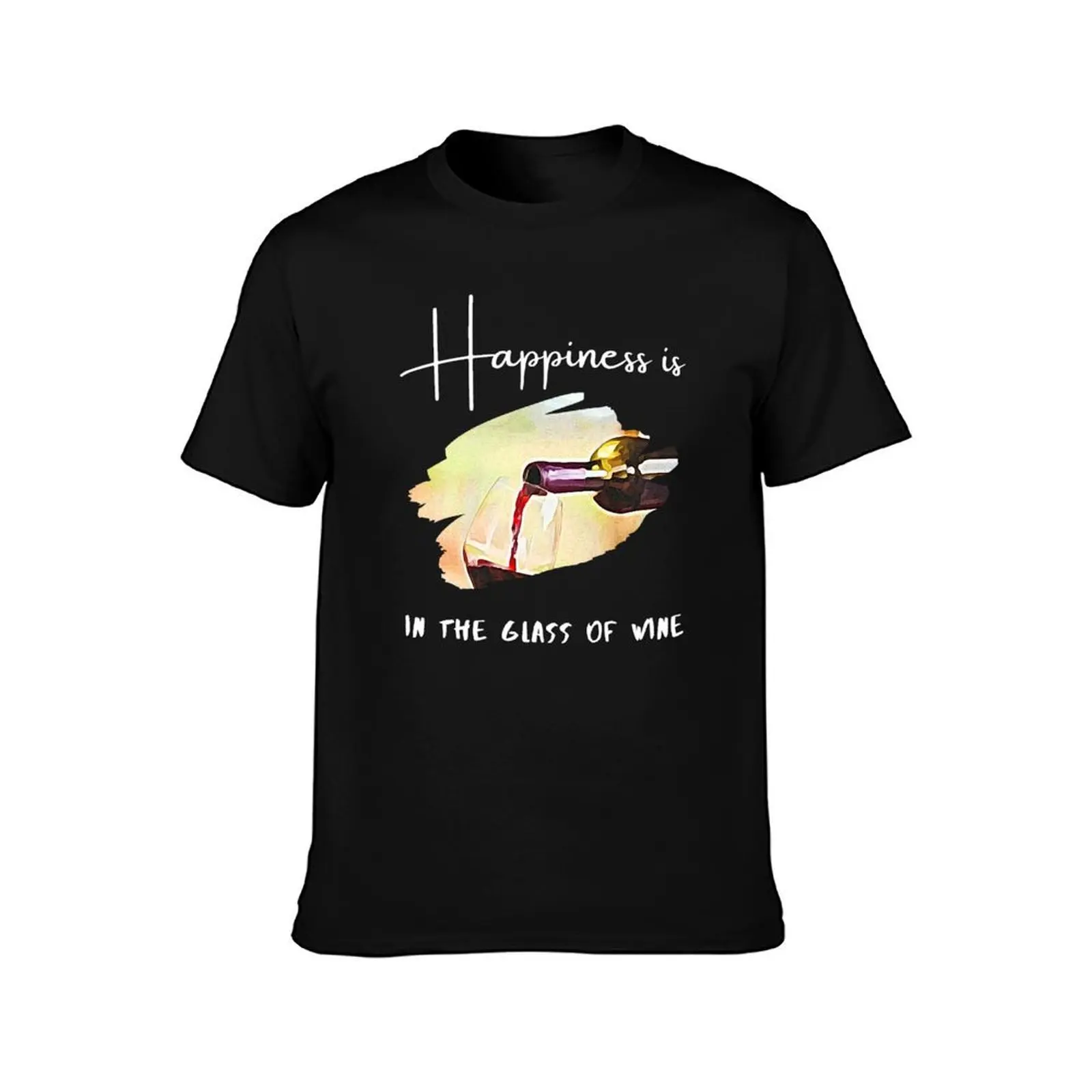 Glass of wine T-Shirt, Summer Casual Cotton Tee, Oversized Streetwear Tops, Vintage Graphic Print, Loose Fit Short Sleeve