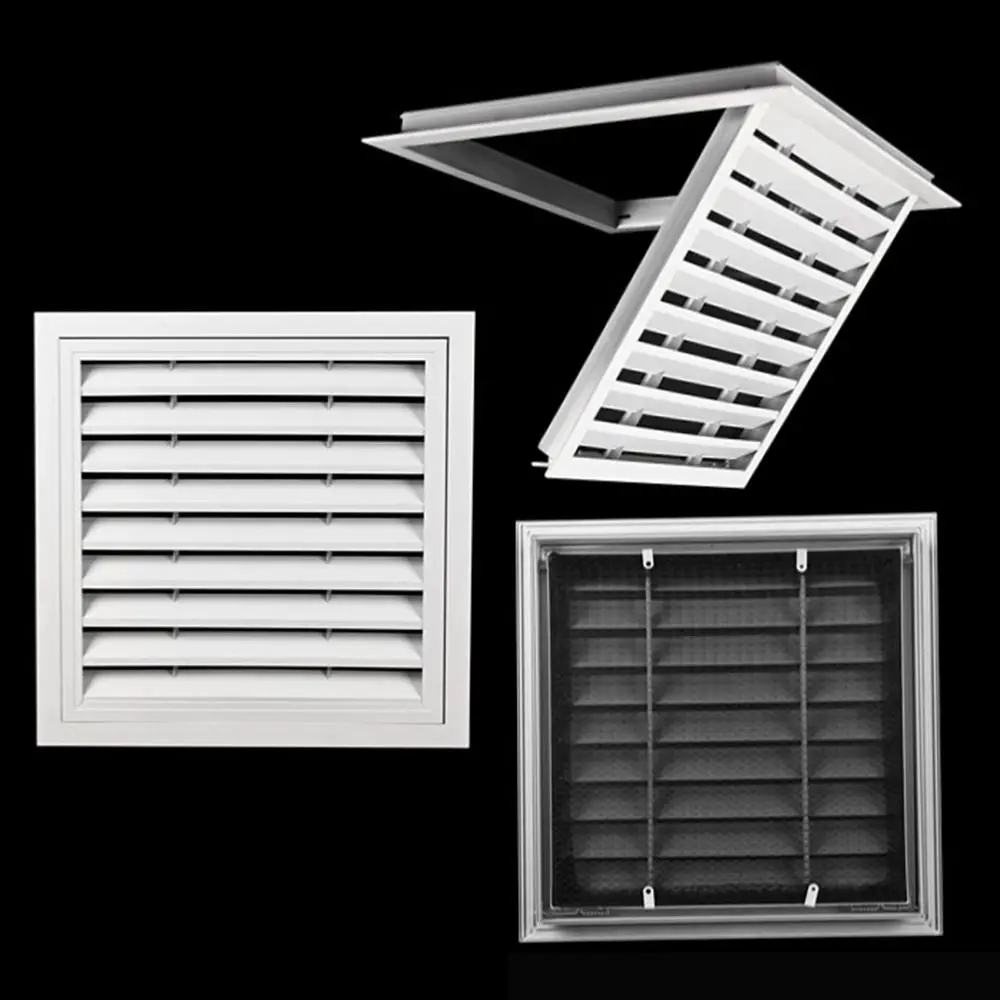Aluminum Alloy Gable Vent Gable Vents With Mesh  for Houses Shed Vents with Replaceable Screen Attic Vents