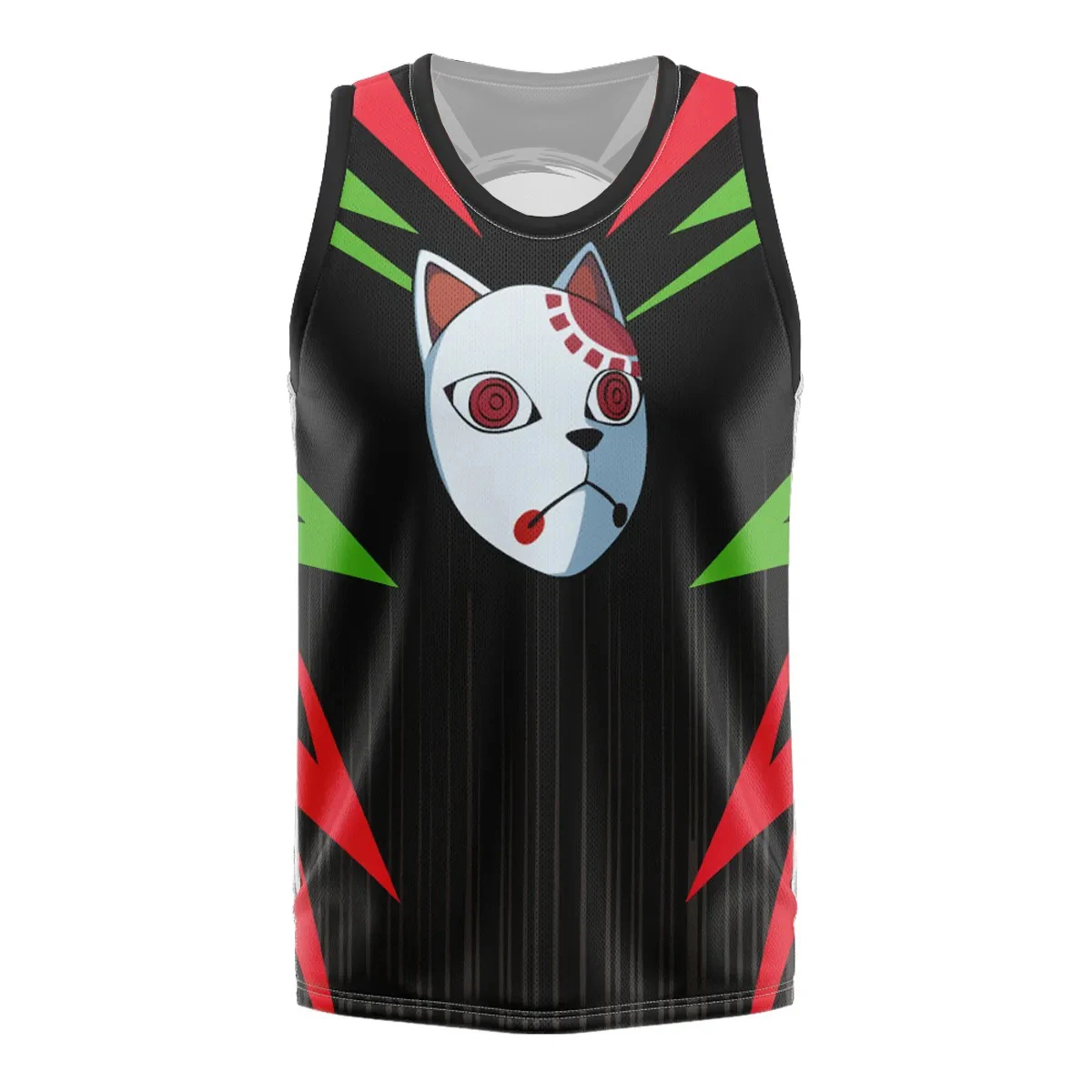 

Bandai Tanjiro Warding Mask Basketball Jersey Demon Slayer Anime Adult Kids Athleisure Vest Summer Quick-dry Soft Lightweight