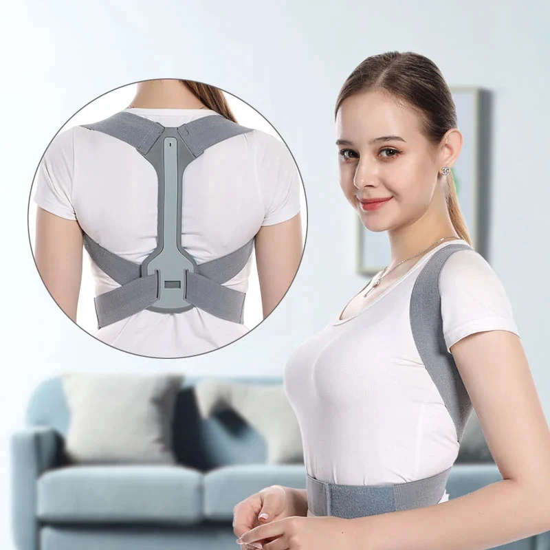 Back Posture Corrector Adjustable Neck Brace Training Equipment Home Office Man Woman Postura Shoulder Support Correction Belt