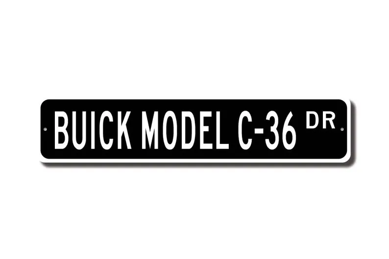 Model C-36 Buick, Buick Model C-36 sign, Buick Model C-36 gift, vintage car collector, Buick lover, Custom Street Sign, Quality