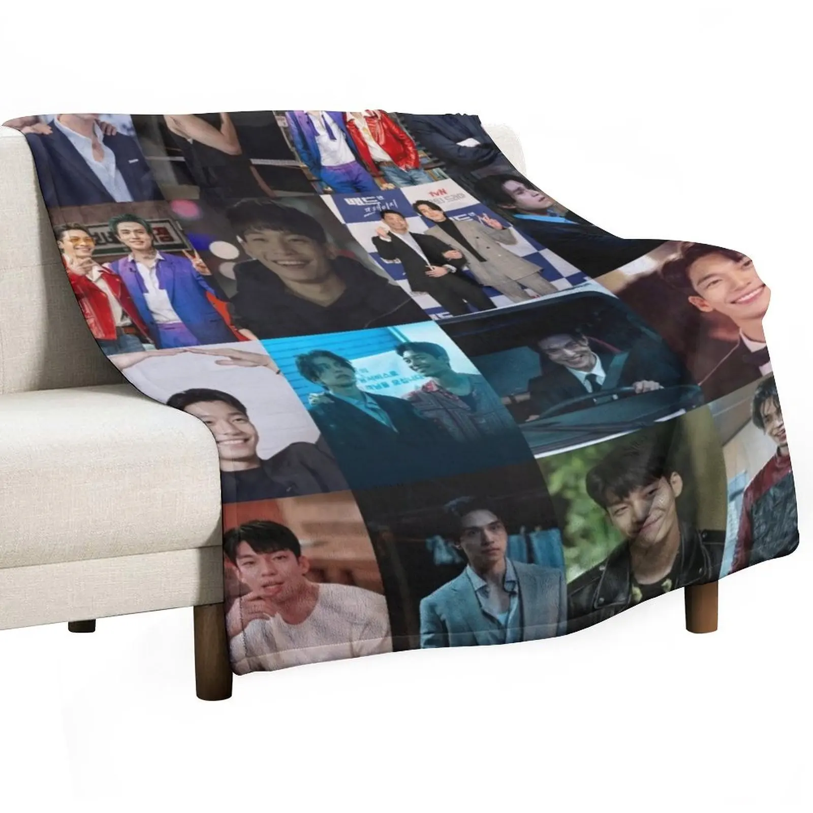 

Lee Dong Wook and Wi Ha Joon Throw Blanket Blankets For Bed Moving warm for winter Winter beds Blankets