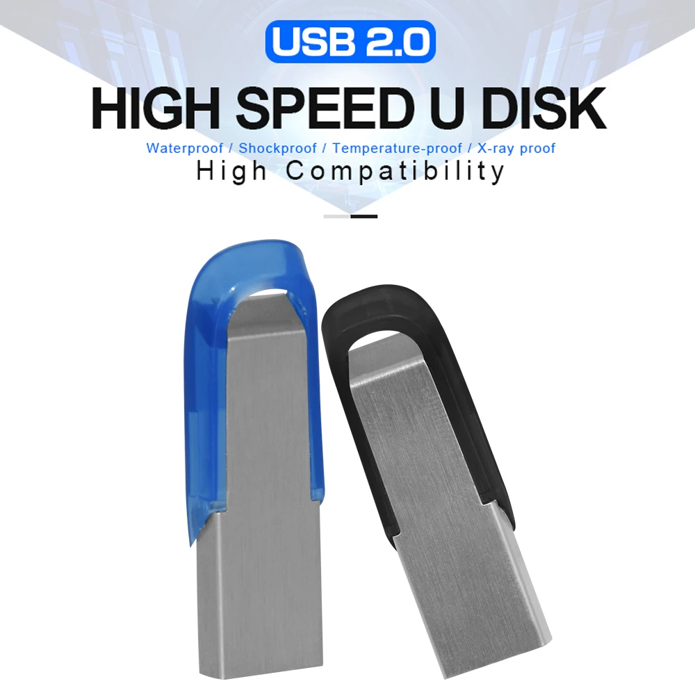 

Pen Drive 2.0 128GB 64GB Metal Pendrive Flash USB Stick 32GB 16GB 8GB 4GB Cle Usb Memory USB Flash Drive U Disk Flash Stick