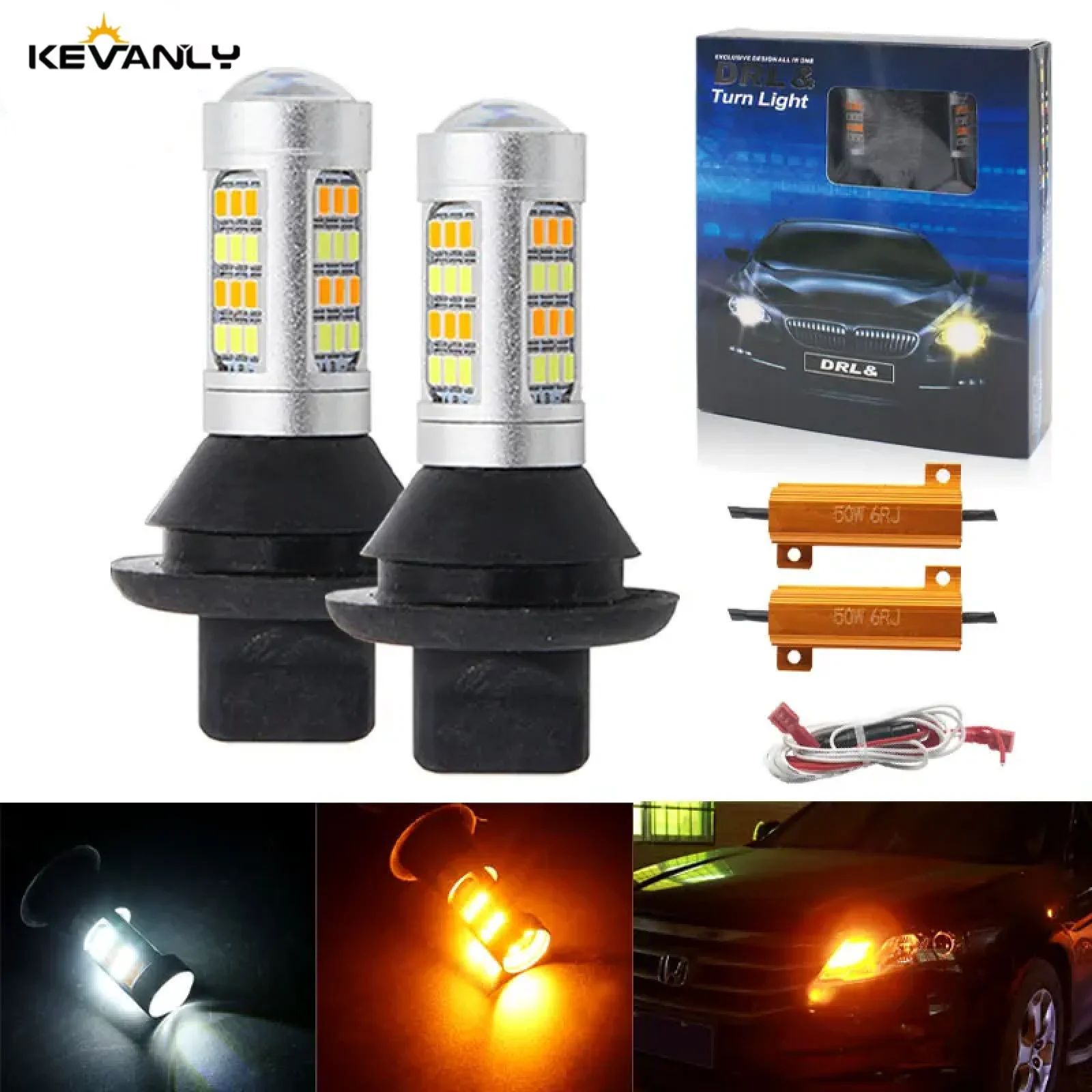 2pcs T20 W21W WY21W 7440 BA15S BAU15S 1156 Car LED 42LED 2835 DRL Auto Daytime Running Light Fog Light Turn Parking Light