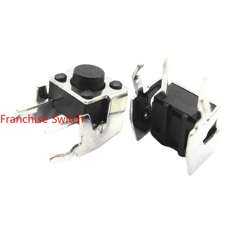 

10PCS Tact Switch Key 6*6*5mm With Bracket Horizontal 2 Feet 6X6X5MM