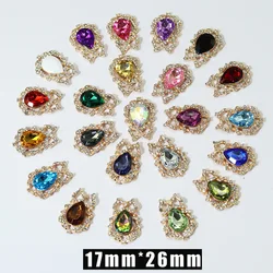 NDelicate Shining Brooch 45*25mm 10Pcs/Set Crystal Accessories Fashion Gorgeous Wedding Invitation Holiday Creative Decoration