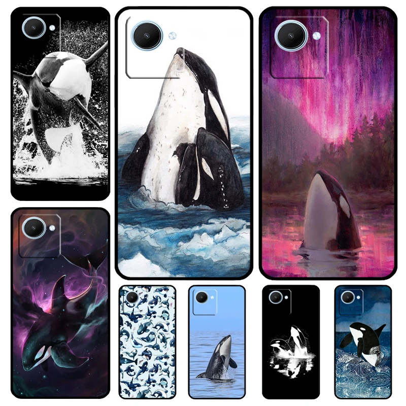 Killer Whale Orca Case For Realme 11 Pro Plus 10 9 GT Neo 5 3 3T C11 C15 C25s C21Y C30 C31 C33 C35 C53 C55