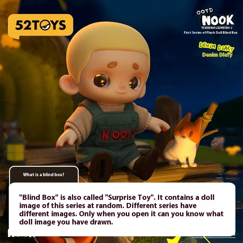 

New 52toys Nook Plush Doll Blind Box Ootd Series Hand-Made Pendant Tide Play Cute Toy Ornaments Girl Holiday Birthday Gifts