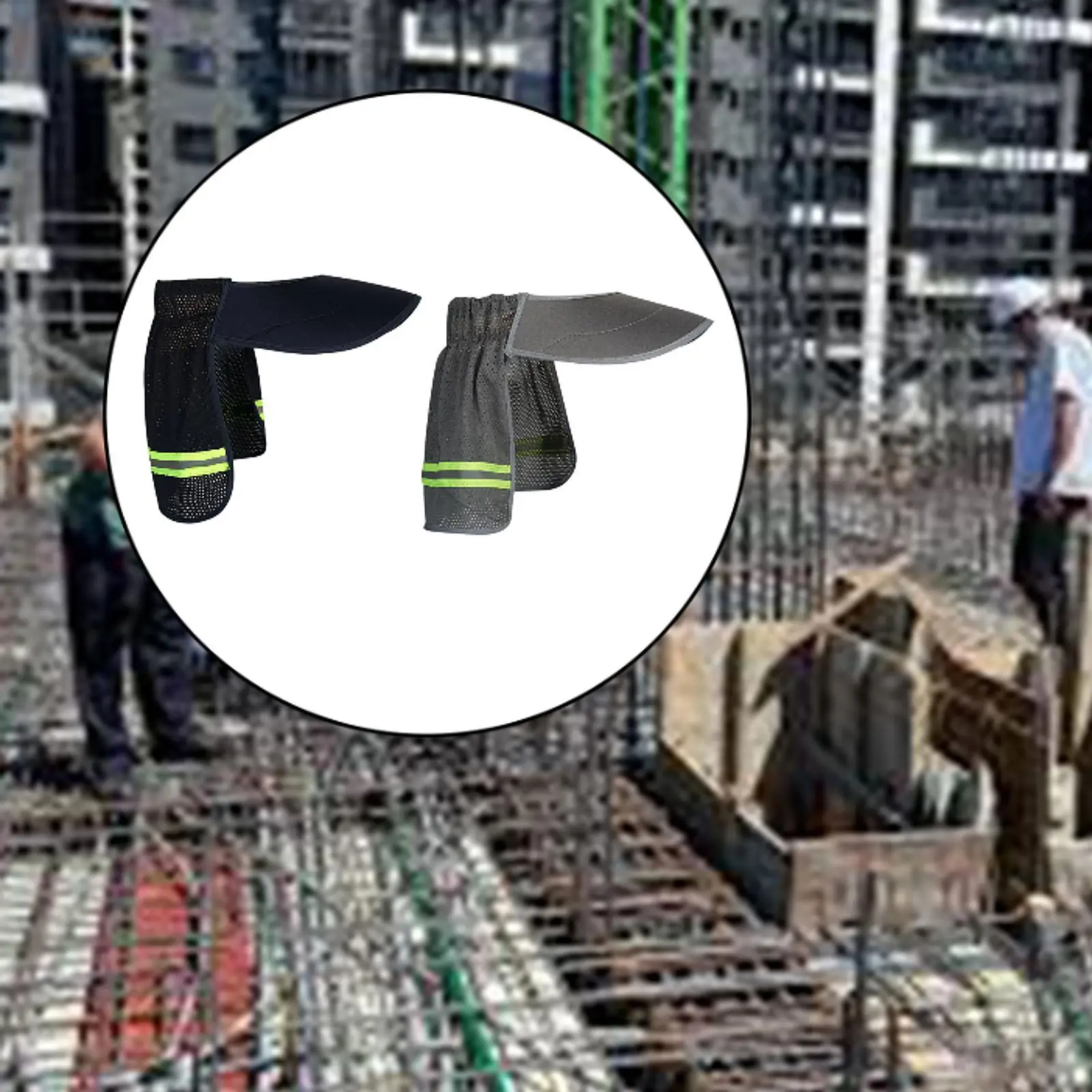 

Козырек для каски Солнцезащитная шляпа с полями и шейным клапаном Дышащий козырек для шляпы для улицы