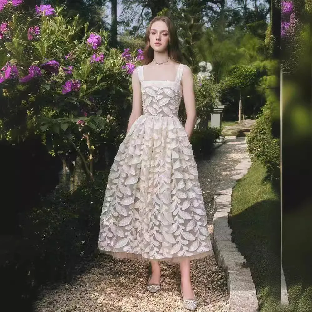 

Нишевый дизайн, летнее новое женское облегающее кружевное подвесное платье с высококачественным ощущением, длинное церемониальное платье на бедрах C191