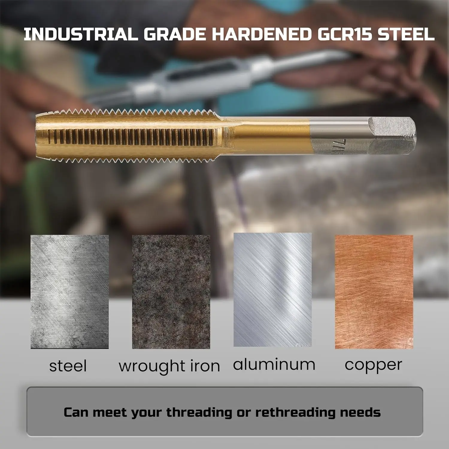 황동 코팅 80개 SAE 미터법 탭 및 다이 세트 미터법 표준 재나사산 가공 도구 키트 외부 나사산 절삭용 굵은 나사 및 가는 나사