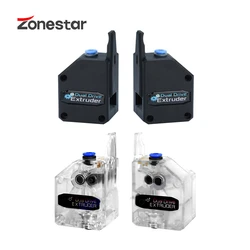 ZONESTAR-extrusora de doble engranaje, piezas de impresora 3D de filamento de 1,75mm, actualización Bowden