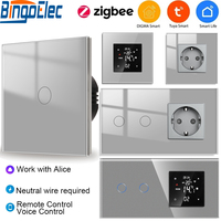 Zigbee Smart Socket Power Monitoring/Tuya Touch Switches and Usb Sockets Zigbee Thermostat Work with Smart Life Google Alexa