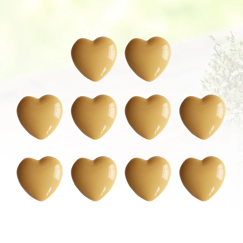 

20pcs Resin Earring Making Accessories Heart Shaped Diy Jewelry Craft Material Colorful Plastic Earring Paster For Women Unique