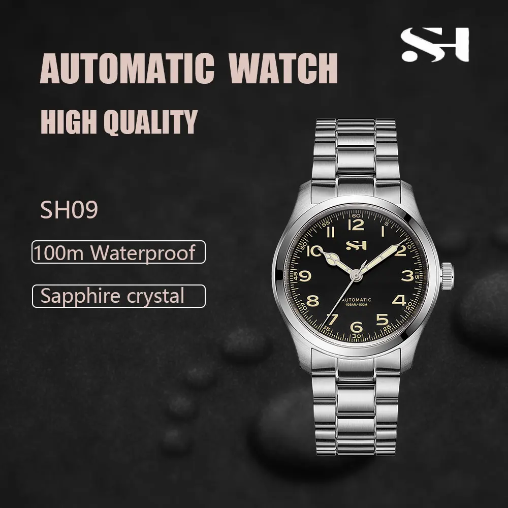 SH09 PT5004 38mm Limited Edition Version Automatic Mechanical Watch Cathedral Hands 100M Water Resistant Collectible Timepiece