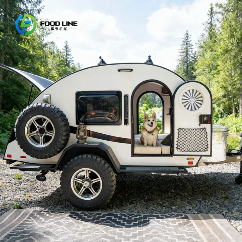 

Custom Camping Travel Trailers， RVs Fully Equipped, Featuring Cabinets, Folding Beds Suitable for Outdoor Accommodation.