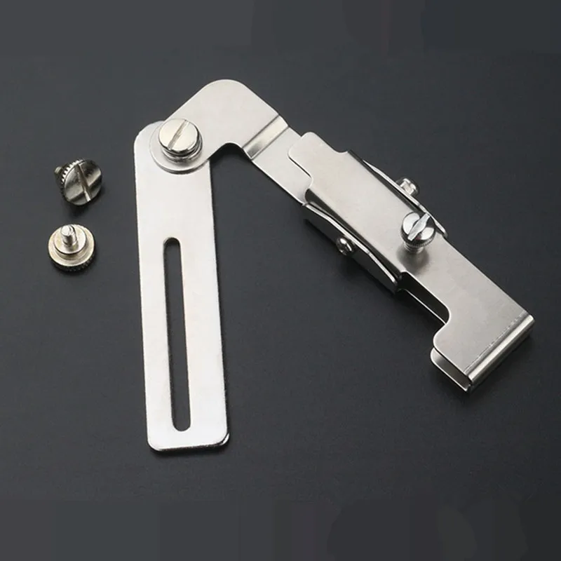 Zipper Seam Guide Assistant New Style Adjustable Aid For Zipper Clip Fixed Flat Car Industrial Sewing Machine Parts Placket Line