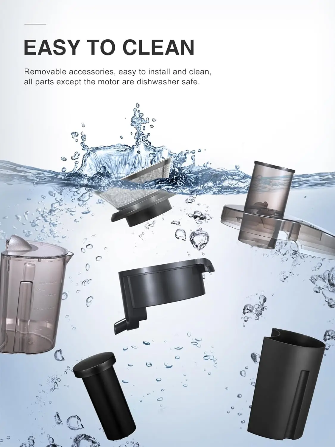 ماكينة صنع العصير، عصارة طرد مركزي بقدرة 800 وات مع فم واسع 3 بوصات، مزلق تغذية لخضروات الفاكهة، سهل التنظيف، ستانلي