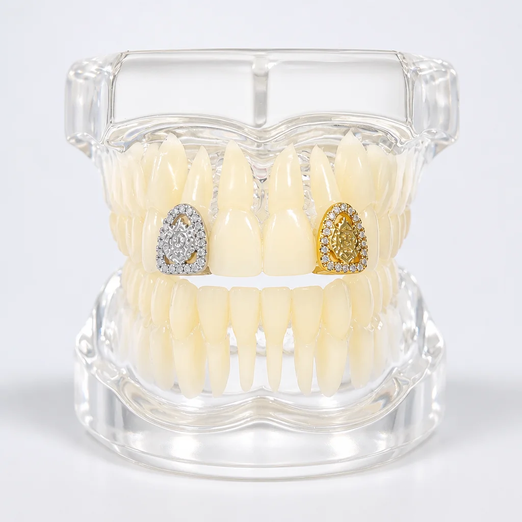 Best-Selling Single-Piece Hollow-Carved Animal Lion Hip-Hop Style Tooth Brace, Fashionable And Cool Tooth Decoration.
