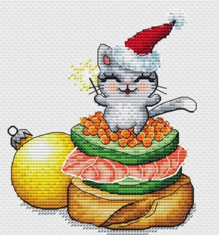 Quality Beautiful Counted Cross Stitch Kits Embroidered Home Decoration 7-Little Christmas Wizard 21-24