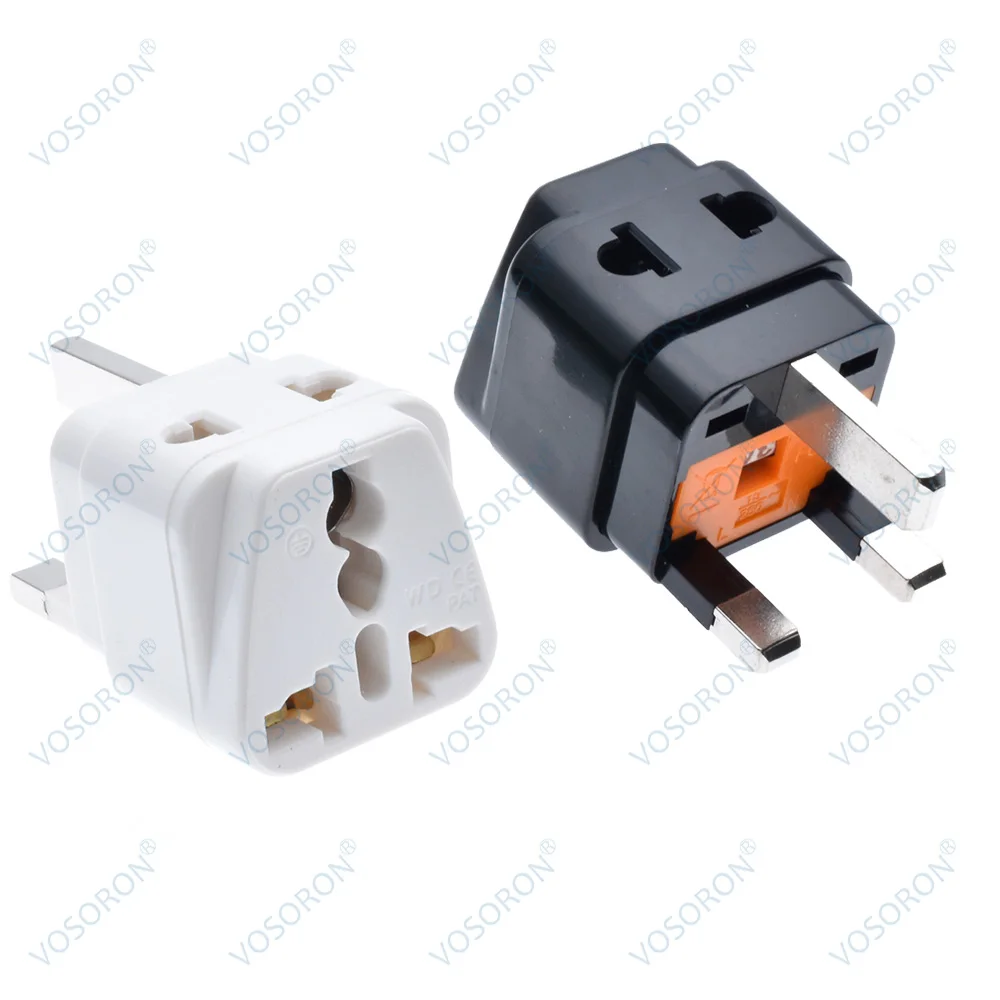 UK Plug Adapter 3Pin Type G American Korea France European EU To UK British Universal Travel Adapter 2 Power Port Converter