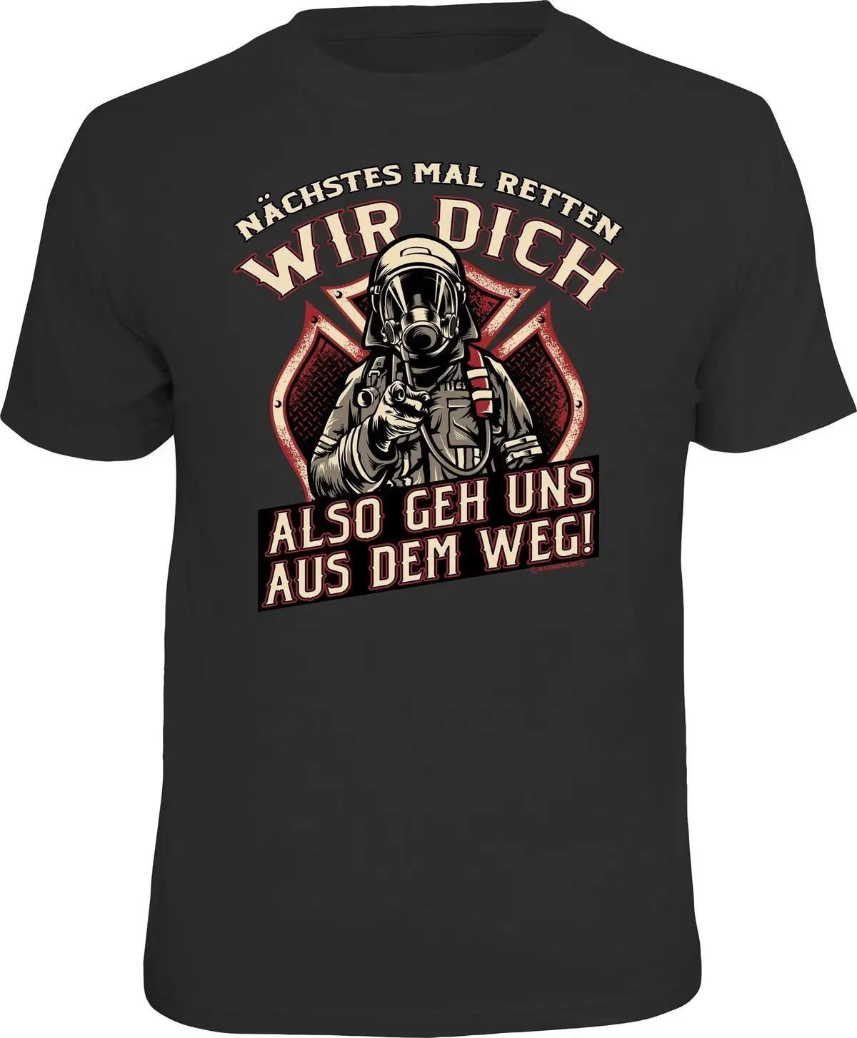 Camiseta Uomo Pompieri - Nächstes Volte Salva Wir Si - Maglia Uomo Regalo