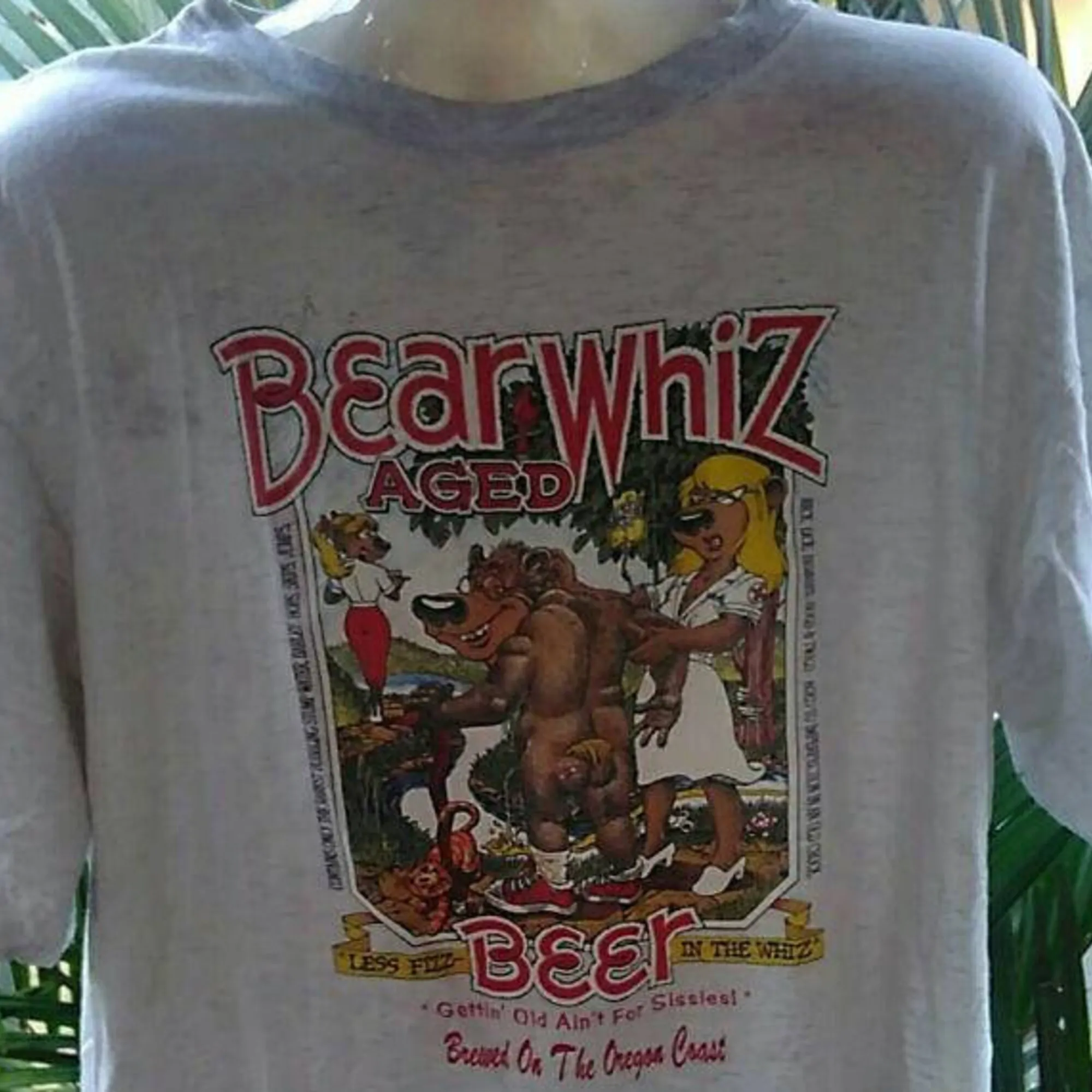 Vintage Clothing Alore BearWhiz Aged Beer Size XL T Shirt