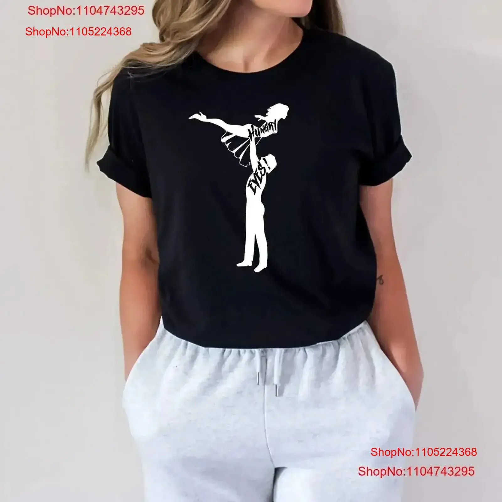 80s Movie T Shirt Dirty Dancing Hungry Eyes Fan vintage Washed designer clothes Stylish streetwear Slightly homme Stretched