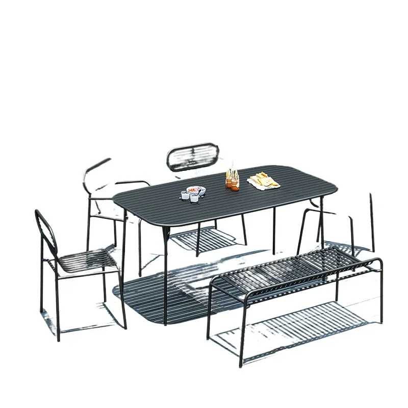 

Nordic courtyard garden outdoor tables and chairs leisure villa open-air tables and chairs cafe wrought iron outdoor tables and