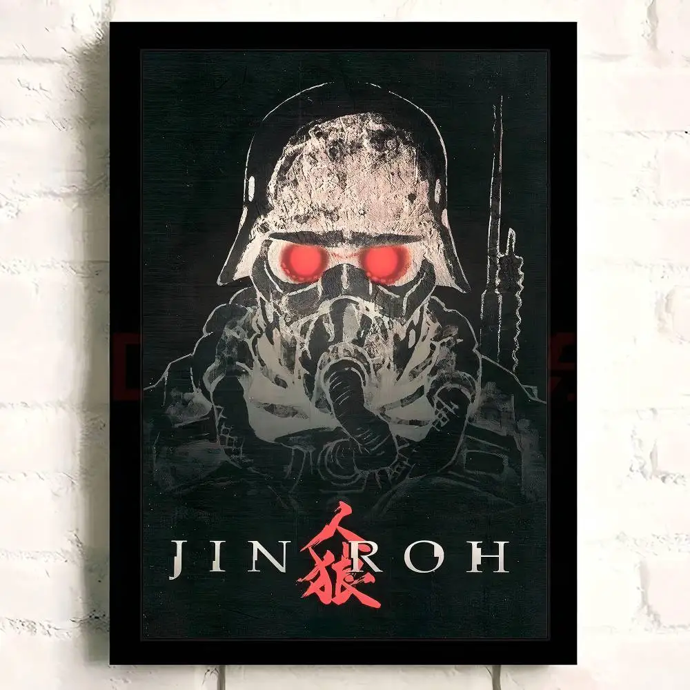 جين روه ذا وولف لواء لوحة معدنية أنيمي الملصقات لزجة مقاوم للماء ورقة ملصق مقهى بار Kawaii غرفة ديكور #6