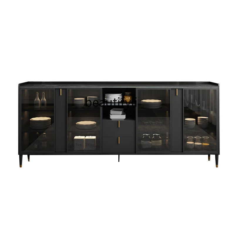 CXH Light Luxury Wine Cabinet Wall Home Living Room Multi-Functional Locker Nordic Tea Cabinet