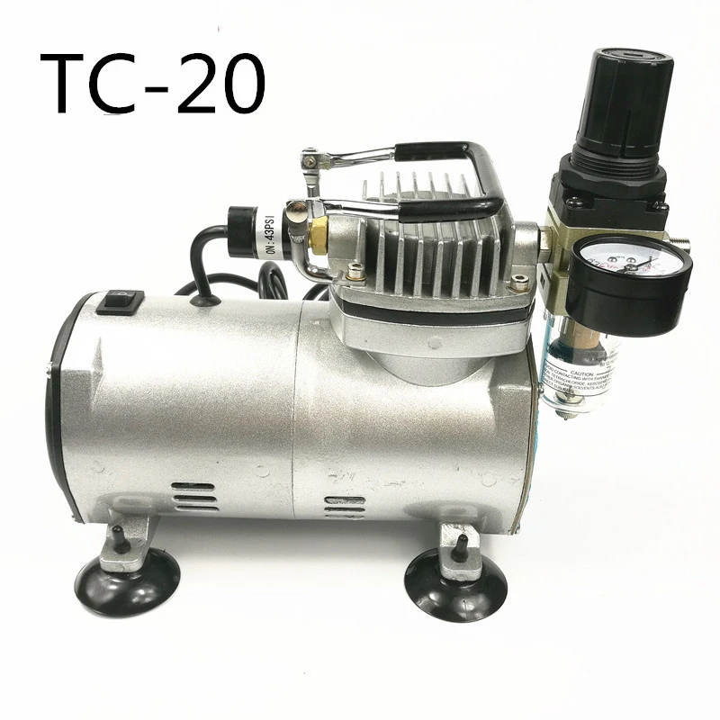 TC20 Dragon's Tooth Air Compressor Furniture Leather Repair Nail Art Model Coloring Airbrush Air Pump