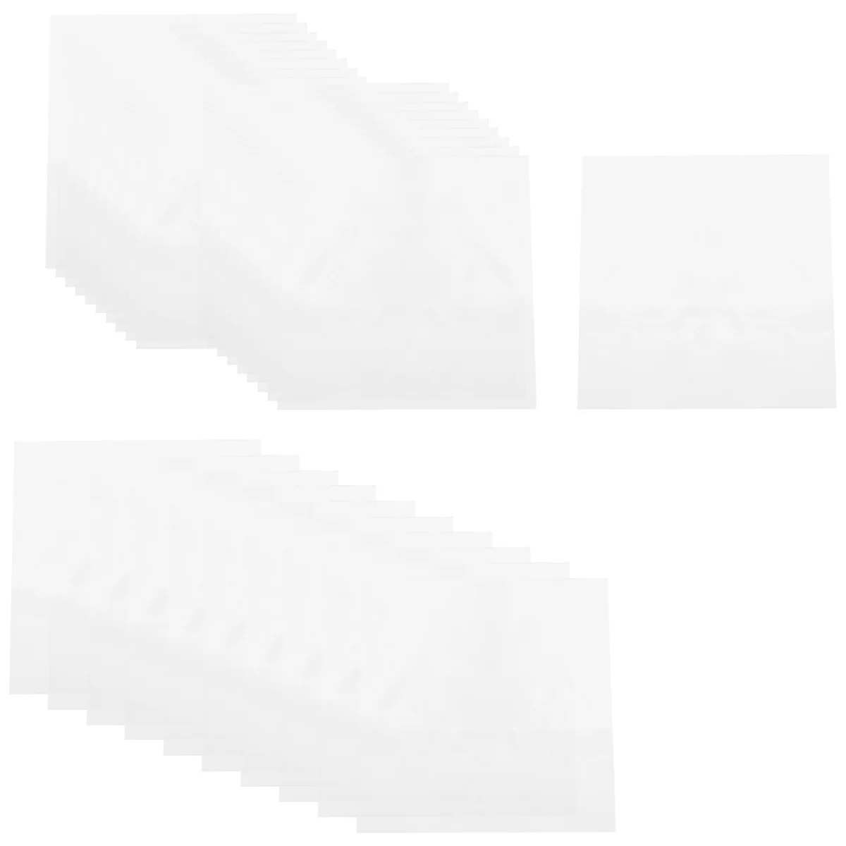 A99T30 Flat Open Top Bag 6.7Mil Strong Cover Plastic Vinyl Record Outer Sleeves for 12 inch Double /Gatefold 2LP 3LP 4LP