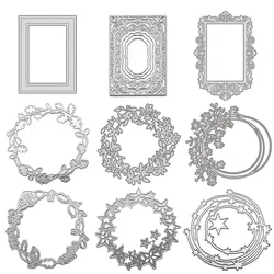 Lace Metal Cutting Dies Stencils Frame Die Cut DIY Scrapbooking Photo Album Decorative Embossing Handcraft Die Cutting Template