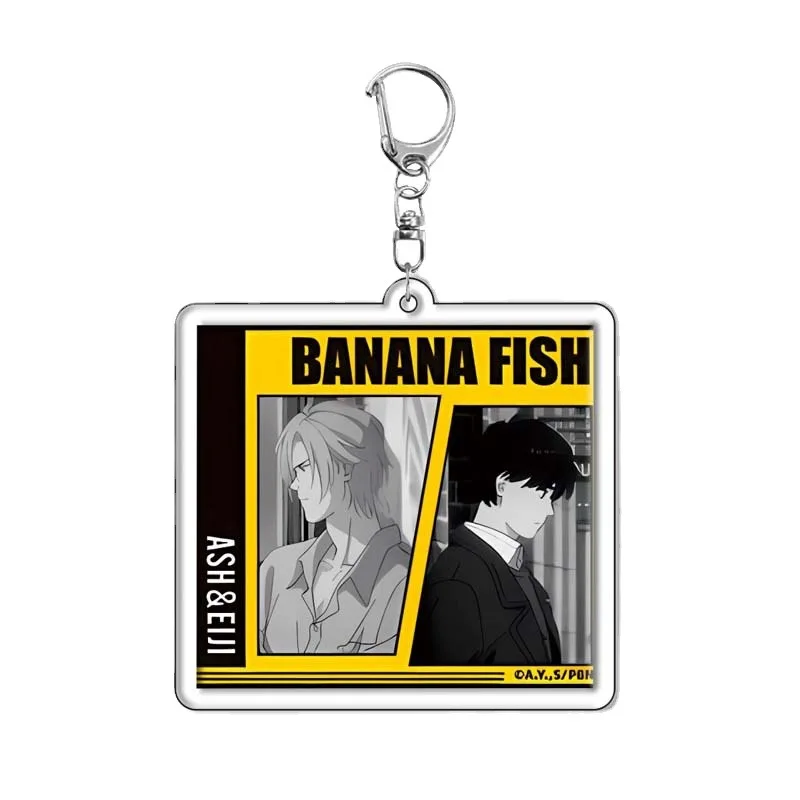 Banana Fish Ash Lynx Anime Acrylic Cute Stand Figure Badge Jewelry Keychain Bag Car Pendant Key Ring Souvenir Wholesale Gift